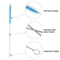 Unique Bargains Nylon Flexible Bendable Long Reusable Drinking Straw 5 Pcs -Cleaning Supply Store GUEST 00712ca4 860c 4bda b348 4d34d936dd69