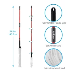 NAYSAYE Cleaning Tool Twist Mop Self Squeezing Ultra Fine Fiber Floor Mop For Household Cleaning, Red, 12"*12"*57.1" -Cleaning Supply Store GUEST 037cfb2f 1470 4d1a ab1b 0d9f8119fd64