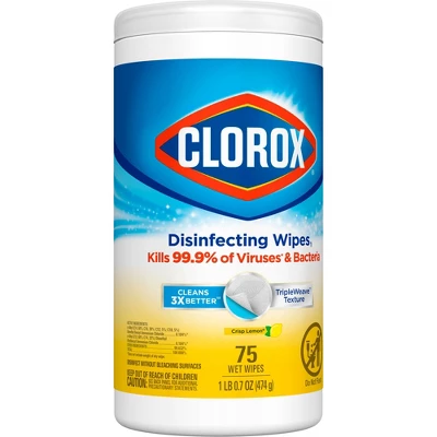 Clorox Crisp Lemon Disinfecting Wipes Bleach Free Cleaning Wipes 10 Clorox Crisp Lemon Disinfecting Wipes Bleach Free Cleaning Wipes - Image 8