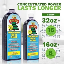 King Pine Concentrated Pine Oil, Multi-Surface Cleaner, Industrial Strength, Original Black, 12 Fl Oz (1)