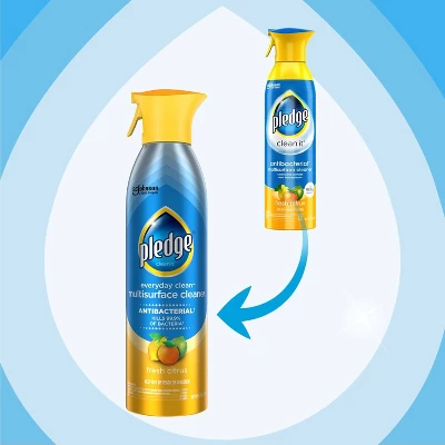 Pledge Multi-Surface Anti-Bacterial Spray - Fresh Citrus - 9.7oz 3 Pledge Multi-Surface Anti-Bacterial Spray - Fresh Citrus - 9.7oz