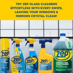 Zep Concentrated Ammonia-Free Glass Cleaner – Perfect For Commercial Windows - 1 Gallon -Cleaning Supply Store GUEST 09e4a546 a6da 4f83 b801 d361a1fd62d1