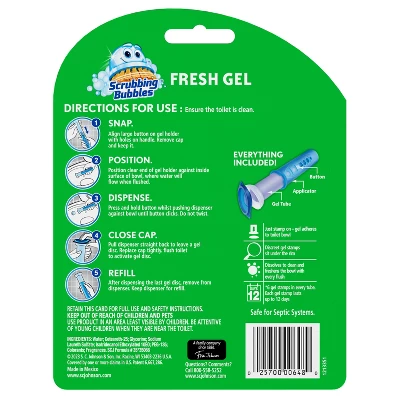 Scrubbing Bubbles Berry Burst Fresh Gel Toilet Cleaning Stamp - 6ct 4 Scrubbing Bubbles Berry Burst Fresh Gel Toilet Cleaning Stamp - 6ct - Image 2