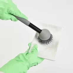 Trio Home 2 Pack Dish Brush, Soft Comfort Handle, Scrubber With Stiff Bristles For Sink, Plates, Pots & Pans