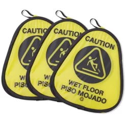 Dryser 3-Pack 16" Pop-up Caution Wet Floor Signs - Yellow 4-Sided English/Spanish Warnings -Cleaning Supply Store GUEST 0ed037d9 44dd 42a6 9d8d b4b0e6cc9f81