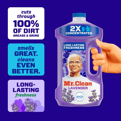 Mr. Clean Dilute Lavender Multi-Surface Cleaner - 64 Fl Oz 3 Mr. Clean Dilute Lavender Multi-Surface Cleaner - 64 Fl Oz