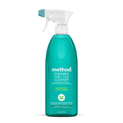 Method Eucalyptus Mint Cleaning Products Foaming Bathroom Cleaner Spray Bottle - 28 Fl Oz 7 Method Eucalyptus Mint Cleaning Products Foaming Bathroom Cleaner Spray Bottle - 28 Fl Oz - Image 5