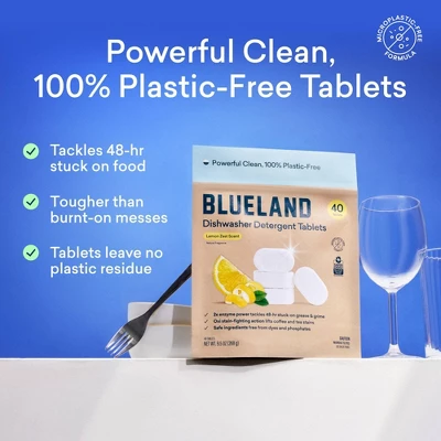 Blueland Lemon Zest Dishwasher Detergent Tablets - 40ct 4 Blueland Lemon Zest Dishwasher Detergent Tablets - 40ct - Image 2