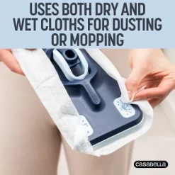 Casabella Click Clean And Organize 2-in-1 Flat Mop Head With 3 Cloths And Hook -Cleaning Supply Store GUEST 1927aabc 7866 4ee0 addb 72fd5c041b6b