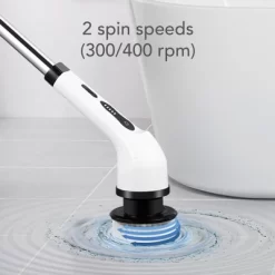 HOM Electric Spin Scrubber - Wireless Electric Cleaning Brush With 9 Brush Heads, 2 Speed Settings, For Bathrooms, Windows, Cars -Cleaning Supply Store GUEST 1970b2df d69a 4344 a343 2b900549cd3f