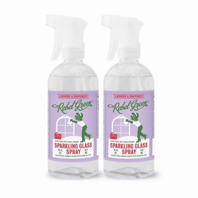 Rebel Green Lavender & Grapefruit Glass Spray - 32 Fl Oz/2ct 8 Rebel Green Lavender & Grapefruit Glass Spray - 32 Fl Oz/2ct - Image 6