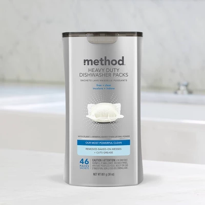 Method Auto Dish Heavy Duty Dishwasher Packs - 30oz/46ct 4 Method Auto Dish Heavy Duty Dishwasher Packs - 30oz/46ct - Image 2
