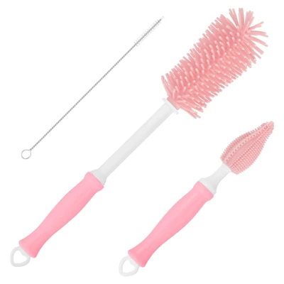 Unique Bargains 360 Rotation Straight Handle Silcone Bottle Cleaning Brush 1 Set 11 Unique Bargains 360 Rotation Straight Handle Silcone Bottle Cleaning Brush 1 Set - Image 9