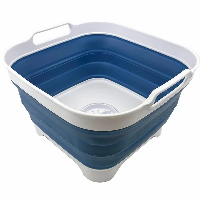 SAMMART 10L (2.64 Gallon) Collapsible Dishpan With Draining Plug 12 SAMMART 10L (2.64 Gallon) Collapsible Dishpan With Draining Plug - Image 10