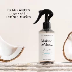 Maison&Muse Air Freshener Spray - Sea Salt & Fresh Coconut (Brigitte) - 6.8 Fl Oz