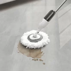 True & Tidy Round Mop Pad Replacement Set For Spray-360 Clean Everywhere Spray Mop Kit - 2pc -Cleaning Supply Store GUEST 240dc465 ec67 485f b833 d04d273b3a4e