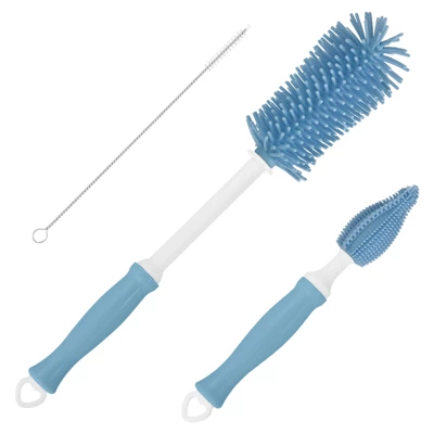 Unique Bargains 360 Rotation Straight Handle Silcone Bottle Cleaning Brush 1 Set 8 Unique Bargains 360 Rotation Straight Handle Silcone Bottle Cleaning Brush 1 Set - Image 6