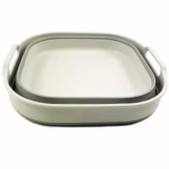 SAMMART Collapsible Tub 10L - Portable/Space Saving Plastic Tub, Grey -Cleaning Supply Store GUEST 24588d7f 9128 4834 8063 bc10041f6f12