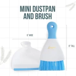 Powerstone Pumice Dustpan & Brush Combo Set, 8" Tall X 6" Wide - Sweeping & Tidying Up | Blue -Cleaning Supply Store GUEST 2596d3cb c943 4b46 a3e3 7bbafa9af8ef