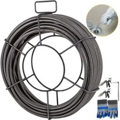 VEVOR Drain Cleaning Cable 75 Feet X 3/8 Inch Solid Core Cable Sewer Cable Drain Auger Cable Cleaner Snake Clog Pipe Drain Cleaning Cable, Gray 17 VEVOR Drain Cleaning Cable 75 Feet X 3/8 Inch Solid Core Cable Sewer Cable Drain Auger Cable Cleaner Snake Clog Pipe Drain Cleaning Cable, Gray -Cleaning Supply Store GUEST 26b4c24f 0291 4e98 a7b8 afc1d36bd87a