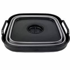 SAMMART 10L (2.64 Gallon) Collapsible Dishpan With Draining Plug