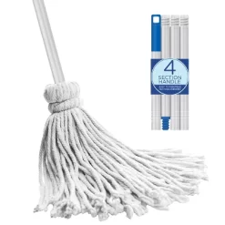 Lola Products 12 Oz. Cotton String Wet Mop W/ Wire Wound Head, Absorbs 4x Its Weight In Water, Durable & Super Absorbent Floor Cleaning, 1 Count -Cleaning Supply Store GUEST 2bc6c73f 27b7 41fc a631 2c5ae2bdc8f0
