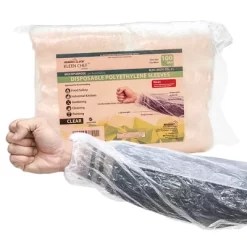 Bison Life Disposable Arm Sleeves 18" W/ Elastic Ends For Food Prep, Cooking, Cleaning, 100ct -Cleaning Supply Store GUEST 2bf092a3 d2e3 4366 90d9 cde49c3fd6d1