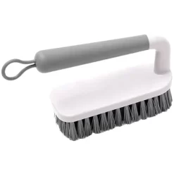 OU Scrub Brush With Ergonomic Handle, All Purpose Heavy Duty Cleaning Scrubber For Bathroom & Kitchen With Nonslip Handle, Scraper Edge & Hanging Loop -Cleaning Supply Store GUEST 2c16c95d 6277 4456 892a afa27830d746