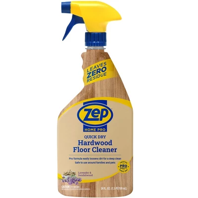 Zep Home Pro Hardwood Floor Cleaner - Dries Quick & Leaves No Residue - 24 Oz. 3 Zep Home Pro Hardwood Floor Cleaner - Dries Quick & Leaves No Residue - 24 Oz.