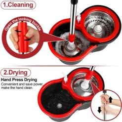Spin Mop Bucket Set For Floor Cleaning -Cleaning Supply Store GUEST 2f14731d 7a3d 44d2 b1c8 4520ab411db2