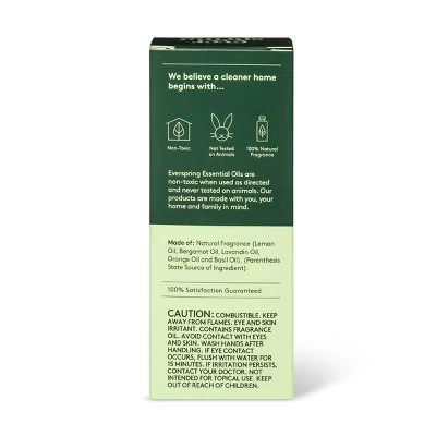 Citrus & Basil Essential Oil Blend - 0.5 Fl Oz - Everspring™ 4 Citrus & Basil Essential Oil Blend - 0.5 Fl Oz - Everspring™ - Image 2