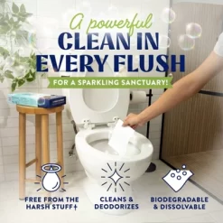 Cleancult Toilet Bowl Cleaner Sheets - Fresh Lemon - 32ct