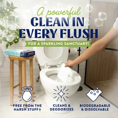 Cleancult Toilet Bowl Cleaner Sheets - Fresh Lemon - 32ct 3 Cleancult Toilet Bowl Cleaner Sheets - Fresh Lemon - 32ct