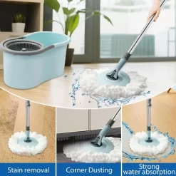 Mop And Bucket With Wringer Set For Home, 50" Extended Handle -Cleaning Supply Store GUEST 34124ff7 7659 4dbd 9f36 addd33ca5005