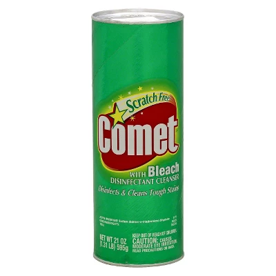 Comet With Bleach Disinfectant Cleanser Scratch Free - 21oz 4 Comet With Bleach Disinfectant Cleanser Scratch Free - 21oz - Image 2