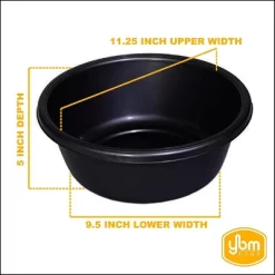 YBM Home 7 Quart Round Dish Wash Basin -Cleaning Supply Store GUEST 37f6cbbc b175 4c30 a91d 6c39c4cd2440