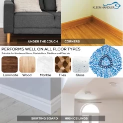 Bison Life Microfiber Spin Mop Head Replacement Refill For EasyWring 1 Tank System, 3 Pack -Cleaning Supply Store GUEST 380a2dc2 3d54 42df 8664 14d2de1a02a4