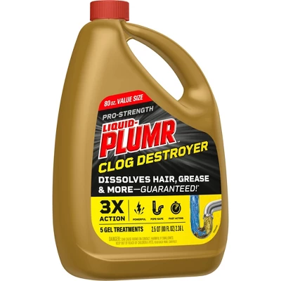 Liquid-Plumr Pro-Strength Full Clog Destroyer Plus PipeGuard - 80 Fl Oz 12 Liquid-Plumr Pro-Strength Full Clog Destroyer Plus PipeGuard - 80 Fl Oz - Image 11