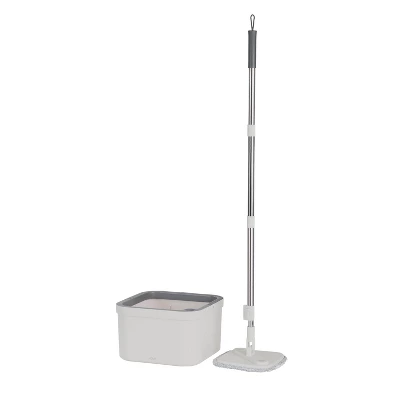 OU Spin Mop With Clean Dirty Water Separation Bucket, 360° Rotating Mop Bucket With Extra Refill Included And Extendable Stainless Steel Handle 9 OU Spin Mop With Clean Dirty Water Separation Bucket, 360° Rotating Mop Bucket With Extra Refill Included And Extendable Stainless Steel Handle - Image 7