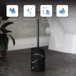 Creative Scents Toilet Brush And Holder Set (Marble Look) -Cleaning Supply Store GUEST 3dab3f44 4c10 4620 b4cd b7304fc7cc60