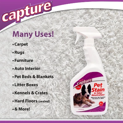 Capture Pet Stain And Odor Eliminator Spray - 32oz 4 Capture Pet Stain And Odor Eliminator Spray - 32oz - Image 2