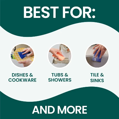 Scotch-Brite Dobie Cleaning Pads - Colors - 3ct 6 Scotch-Brite Dobie Cleaning Pads - Colors - 3ct - Image 4