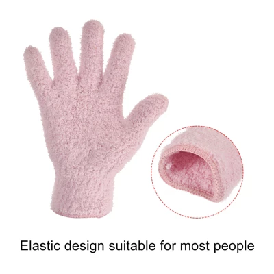 Unique Bargains Dusting Cleaning Gloves Microfiber Mittens For Plant Lamp Window 6 Unique Bargains Dusting Cleaning Gloves Microfiber Mittens For Plant Lamp Window - Image 4