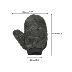 Unique Bargains Kitchen Microfiber Double Sided Deep Cleaning Glove 9.8" X 7.5"