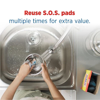 S.O.S. Steel Wool Soap Pads - 20 Count 4 S.O.S. Steel Wool Soap Pads - 20 Count - Image 2