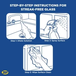 Zep Concentrated Ammonia-Free Glass Cleaner – Perfect For Commercial Windows - 1 Gallon -Cleaning Supply Store GUEST 477c766c 496c 46f0 8fa0 118333ec1963