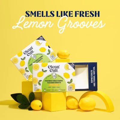 Cleancult Toilet Bowl Cleaner Sheets - Fresh Lemon - 32ct 8 Cleancult Toilet Bowl Cleaner Sheets - Fresh Lemon - 32ct - Image 6
