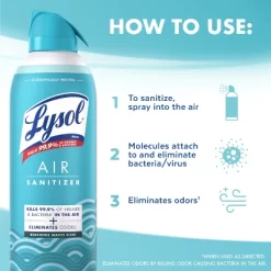 Lysol Aerosol Air Sanitizer - Beachside Waves - 10oz -Cleaning Supply Store GUEST 4987d3f7 66d0 4cd1 88fc 4f051ad25ea6