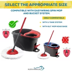 Bison Life Microfiber Spin Mop Head Replacement Refill For EasyWring 1 Tank System, 3 Pack -Cleaning Supply Store GUEST 498c17f1 de65 448a b185 56c9ad55966d