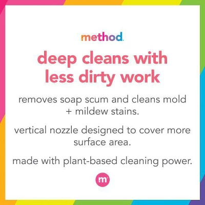 Method Eucalyptus Mint Cleaning Products Foaming Bathroom Cleaner Spray Bottle - 28 Fl Oz 6 Method Eucalyptus Mint Cleaning Products Foaming Bathroom Cleaner Spray Bottle - 28 Fl Oz - Image 4